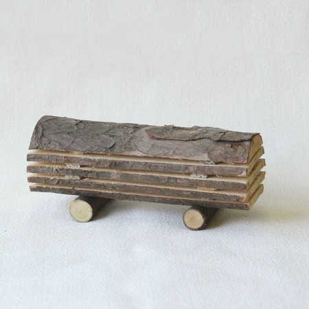 Bretterstapel, handgefertigt 5 x 12 x 4,5 cm
